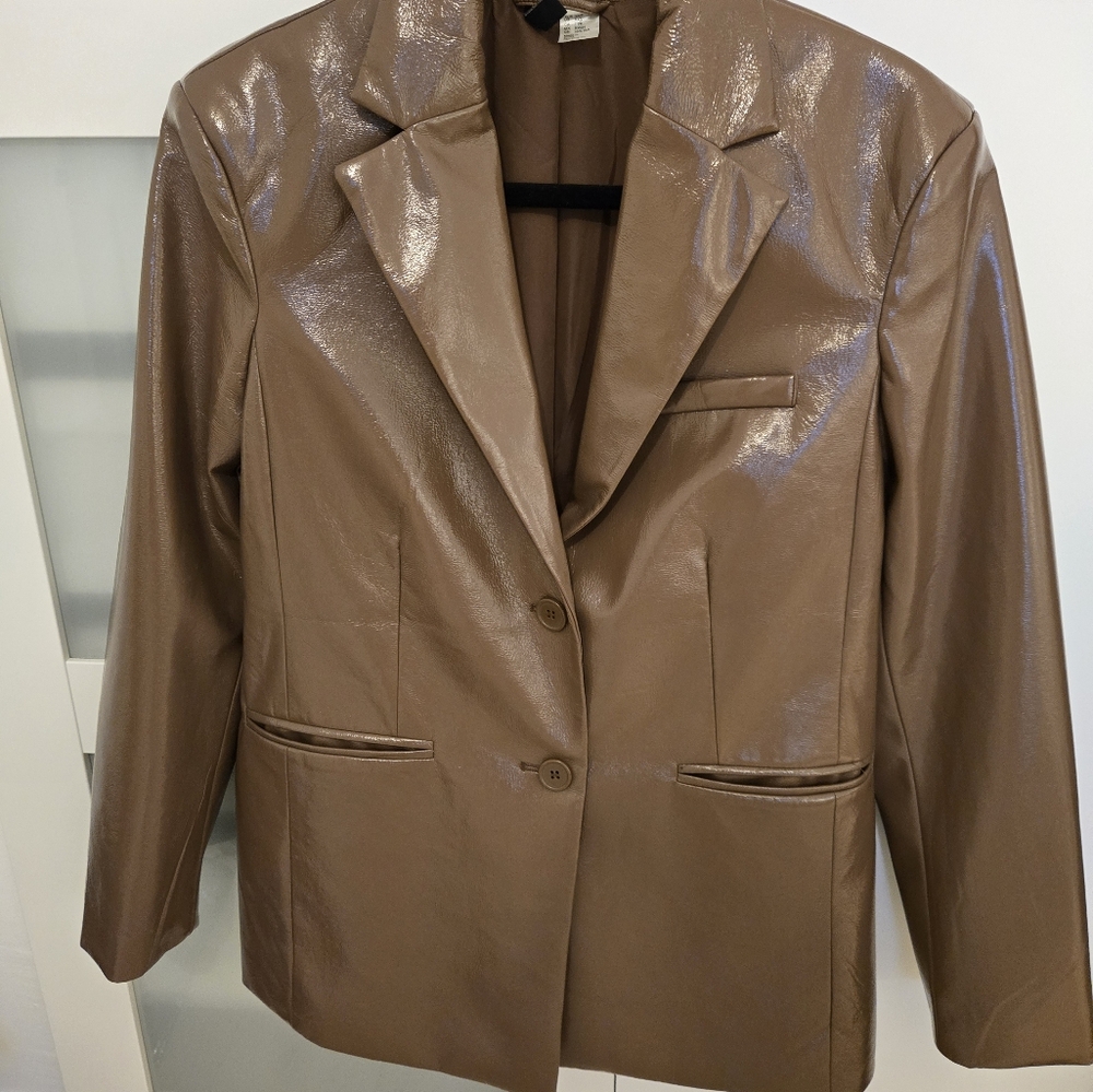 H&M Shiny Brown Blazer